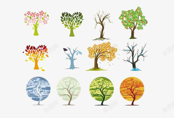 四季的树木png免抠素材_新图网 https://ixintu.com 四季 四季的树木图片素材免费下载 小树图片素材 树木 组图