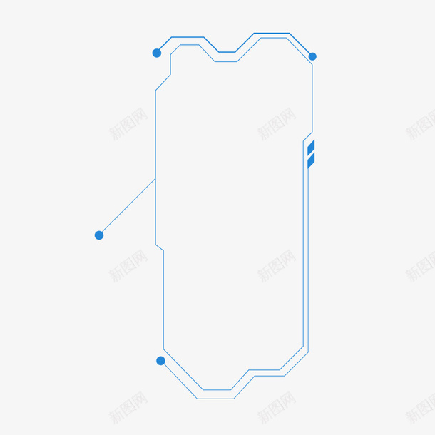 科技对话框png免抠素材_新图网 https://ixintu.com 对话 对话框 框 科技对话框