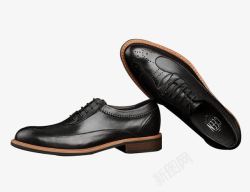 黑色男式皮鞋素材