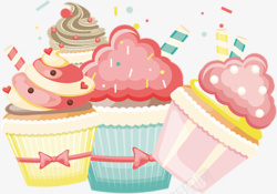 玛芬甜品蛋糕卡通高清图片