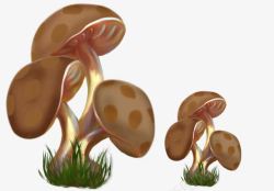卡通蘑菇图案素材