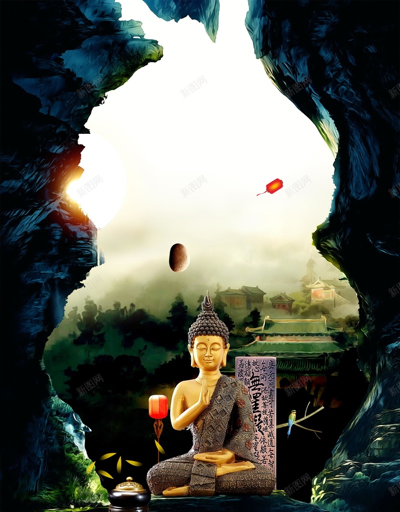 中国风禅道文化创意背景模板jpg设计背景_新图网 https://ixintu.com 中国风 禅道 水墨 艺术 高清背景 禅意 禅意文化 分层文件 PSD源文件 PSD素材 背景海报 背景素材 背景模板
