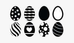 斑点鸡蛋黑色线条斑点鸡蛋高清图片