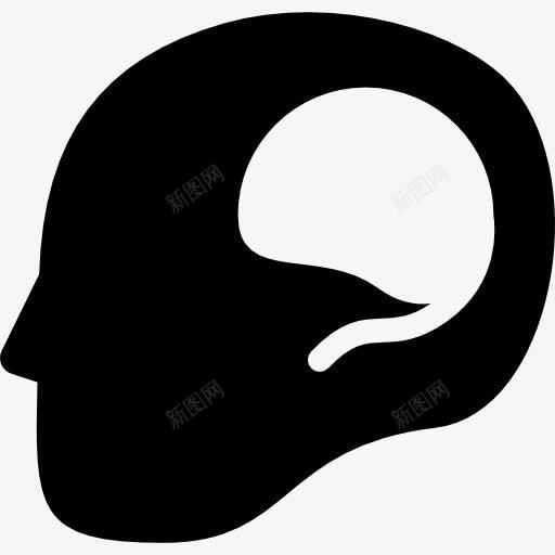 脑的光头男头图标png_新图网 https://ixintu.com 人 侧视图 医疗 医疗图标 头 男性器官 秃头 脑