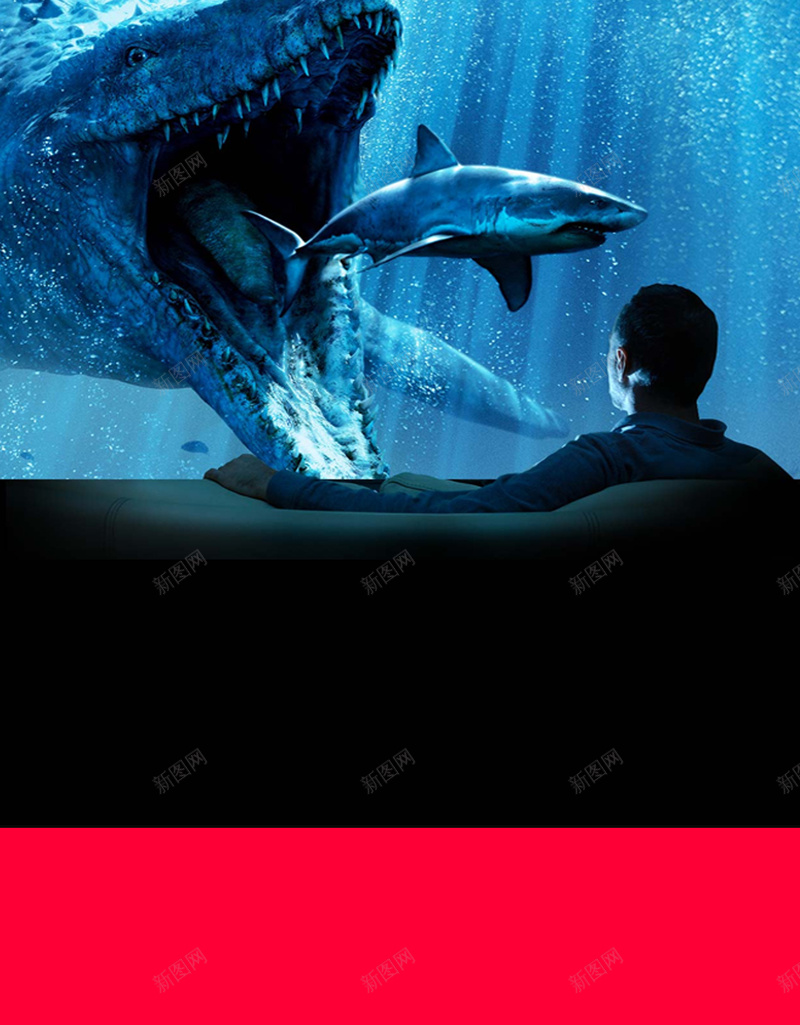 创意蓝色海底世界psd设计背景_新图网 https://ixintu.com 海底世界 创意 清新 简约 蓝色 文艺 纹理 广告