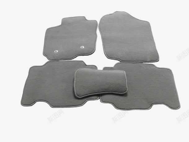 灰色垫子png免抠素材_新图网 https://ixintu.com 产品实物 汽车 汽车脚垫 脚垫 配件 零件