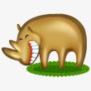 犀牛动物卡通非洲宠物png免抠素材_新图网 https://ixintu.com animal cartoon rhinoceros 动物 卡通 犀牛