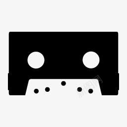 盒磁带黑色默认图标png_新图网 https://ixintu.com MD cassette tape 盒 磁带