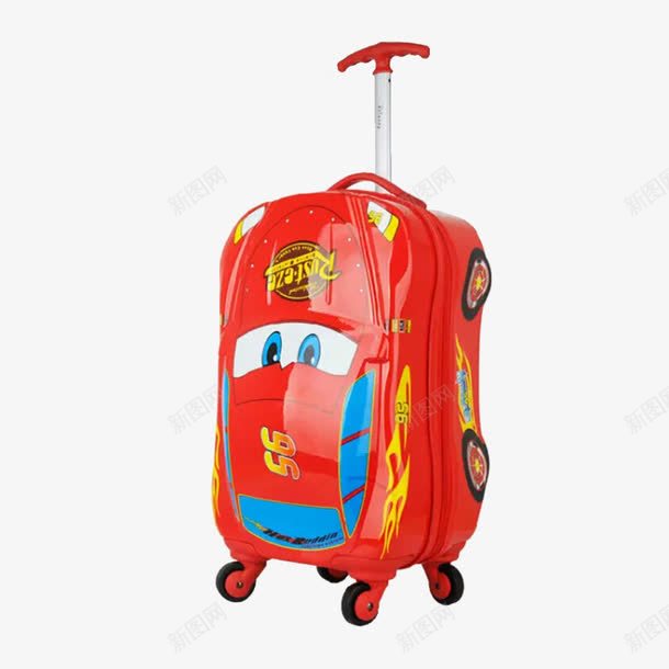 红色汽车行李箱png免抠素材_新图网 https://ixintu.com 产品实物 旅行箱 行李箱