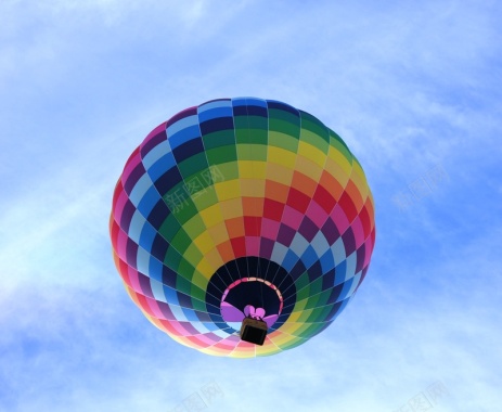 热气球背景天空白云飞翔1背景