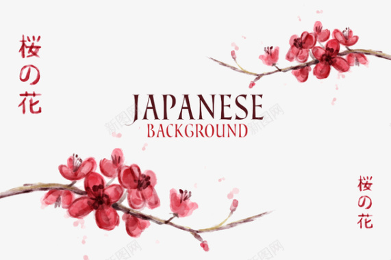 JAPANESE桃花图标图标
