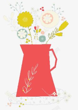可爱插花插花高清图片