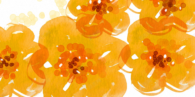 橙色水彩花卉h5背景psd设计背景_新图网 https://ixintu.com h5背景 小清新 橙色 水彩 花卉 卡通 童趣 手绘