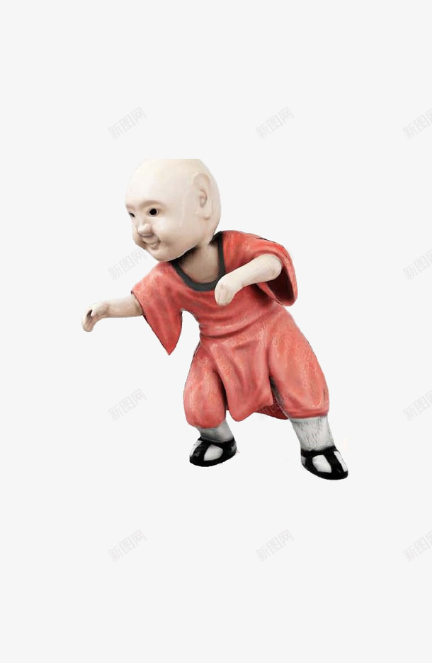 3D陶瓷僧人png免抠素材_新图网 https://ixintu.com 3D 僧人 模型 陶瓷