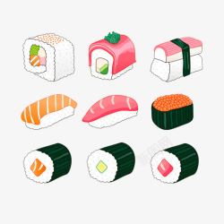 多样寿司素材
