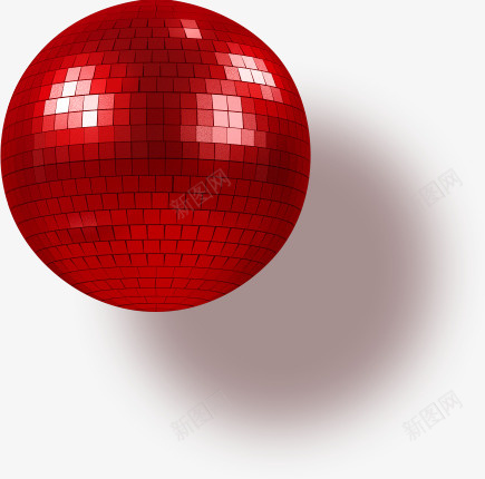 装饰球红色球png免抠素材_新图网 https://ixintu.com 亮 球 红色元素 装饰