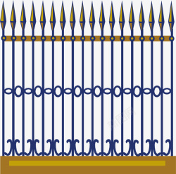 栏杆古风装饰栏杆矢量图素材