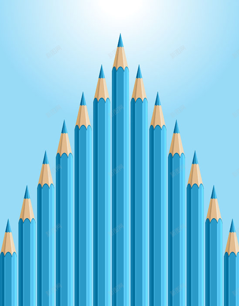 蓝色的铅笔H5背景jpg设计背景_新图网 https://ixintu.com H5背景 创意 商务 科幻 科技 蓝色 铅笔