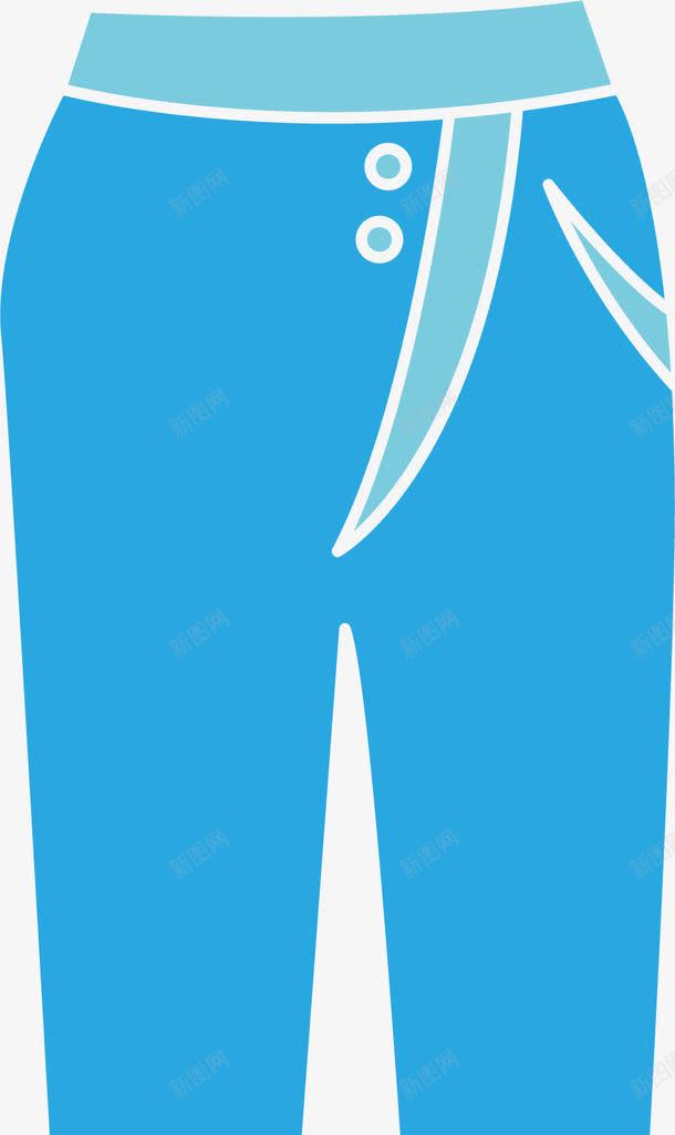 水蓝色铅笔裤png免抠素材_新图网 https://ixintu.com 修身长裤 水蓝色 紧身裤 裤子 铅笔裤 铅笔长裤