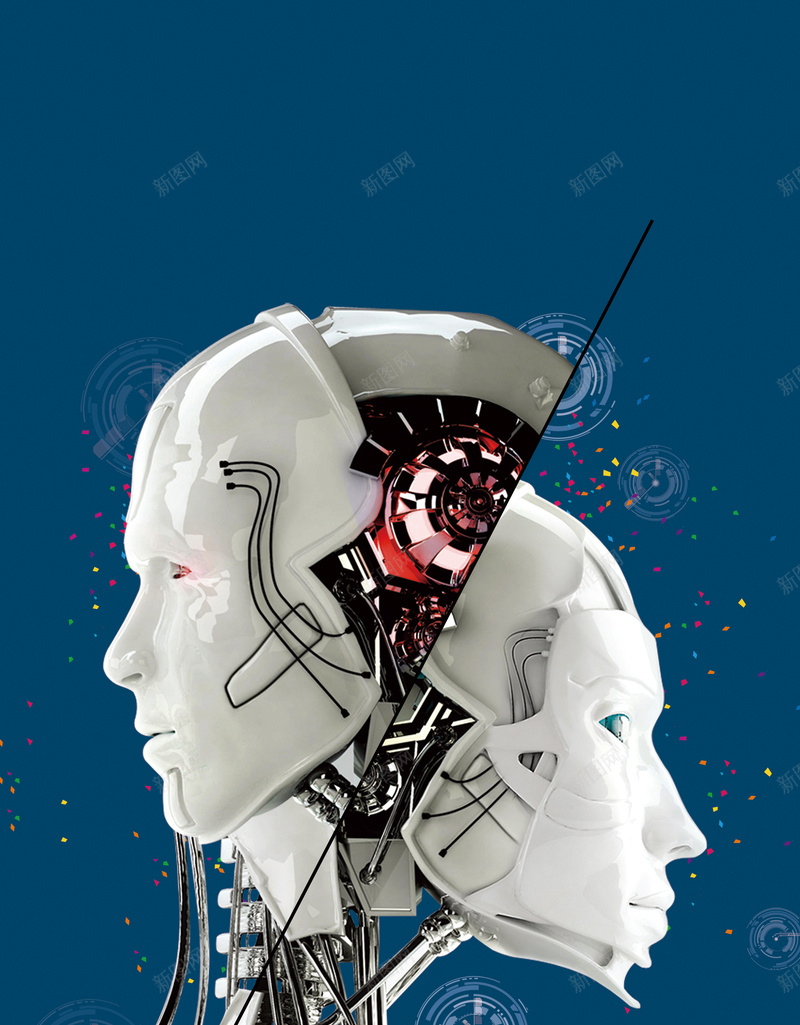 科技科幻智能宣传海报psd设计背景_新图网 https://ixintu.com 促销 宣传 广告 技术 智能 机器人 海报 科学 科幻 科技 背景