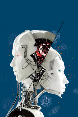 机器人促销科技科幻智能宣传海报高清图片
