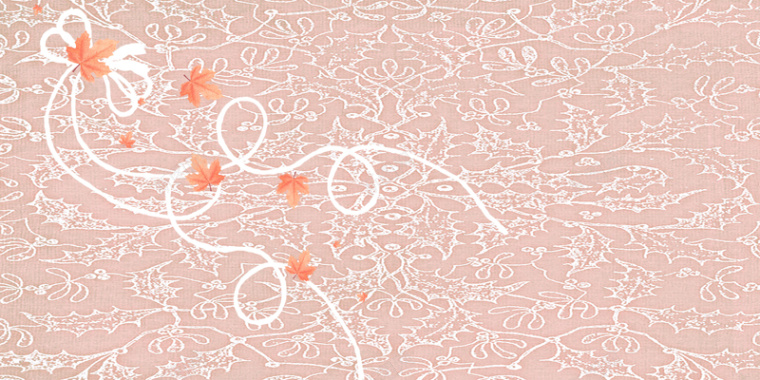 树叶纹理粉色海报背景素材背景