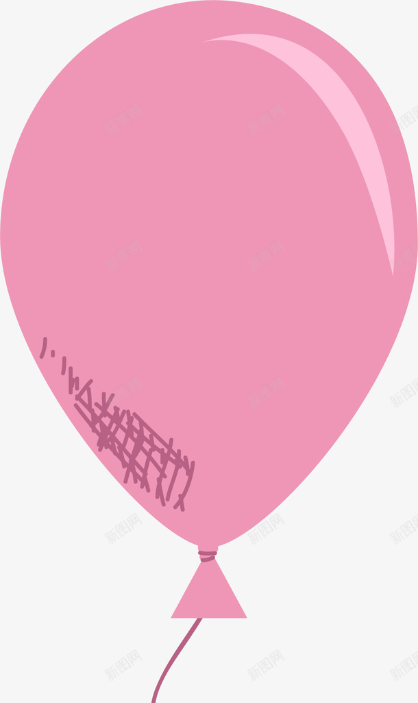 破损的卡通气球png免抠素材_新图网 https://ixintu.com 卡通气球 卡通美丽气球 卡通风格 气球 矢量气球 破损 美丽的气球
