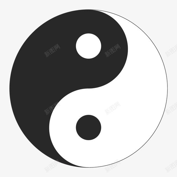 太极图八卦图png免抠素材_新图网 https://ixintu.com 八卦图 太极 太极图 形状 阴阳太极
