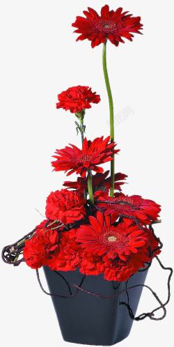 红色婚礼鲜花素材
