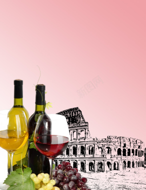 葡萄酒商务海报背景背景