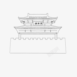 国葭萌国古城建筑高清图片