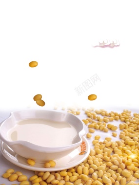餐饮美食现磨豆浆早餐海报背景背景