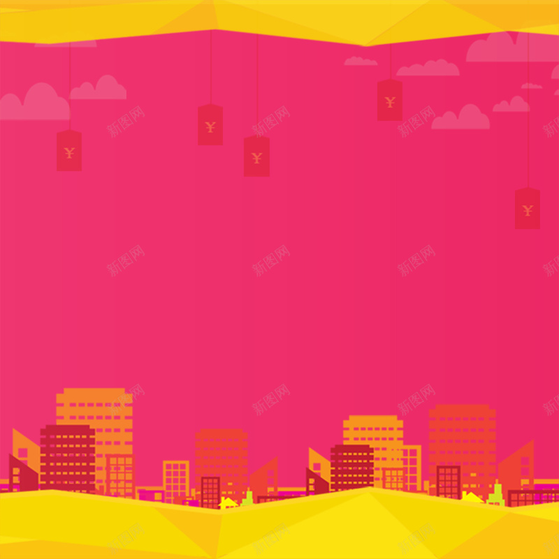 喜庆背景模板大全psd设计背景_新图网 https://ixintu.com 创意背景 红包 红色 建筑 卡通背景 喜庆背景 海报 激情 狂欢
