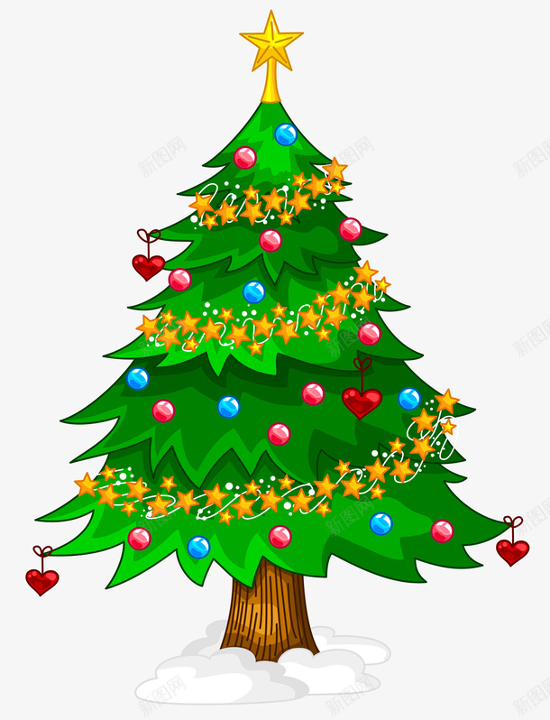 漂亮的圣诞树元素png免抠素材_新图网 https://ixintu.com 假日 冷杉松树 圣诞 圣诞树 圣诞老人 圣诞饰品 放假 新年树 礼品