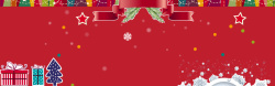 元旦圣诞全场零利圣诞节红色扁平电商雪花banner高清图片