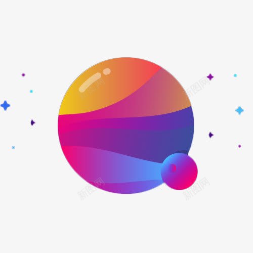 圆形的彩色概念球png免抠素材_新图网 https://ixintu.com 圆形 彩色 抽象 概念