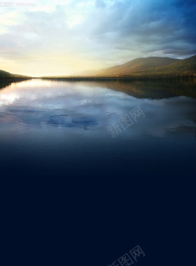 湖光背景背景