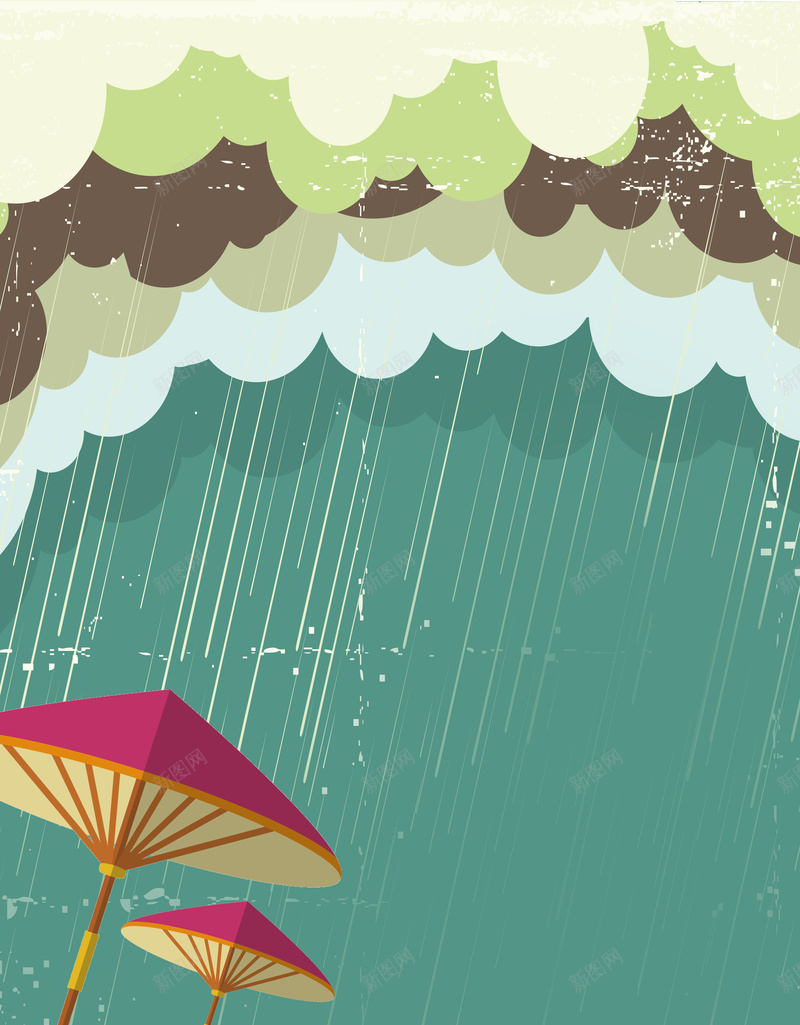 雨水节气绿色背景psd设计背景_新图网 https://ixintu.com 素材 素材背景 绿色 绿色素材 绿色背景 节气 雨伞 雨水 雨水节气