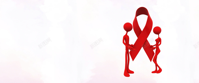 国际艾滋病日爱心救助bannerpsd设计背景_新图网 https://ixintu.com 关爱 医疗 国际 救助 爱心 红丝带 艾滋病