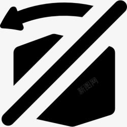 交叉的箭头形状不要倾斜图标高清图片
