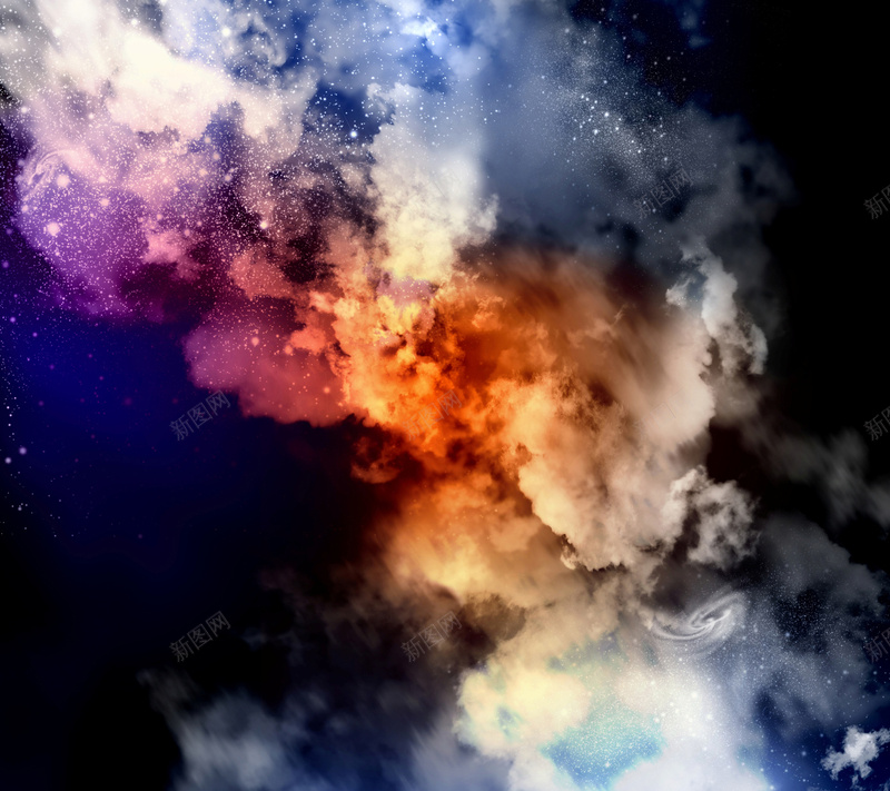 银河烟雾繁星jpg设计背景_新图网 https://ixintu.com 烟雾 素材 繁星 银河