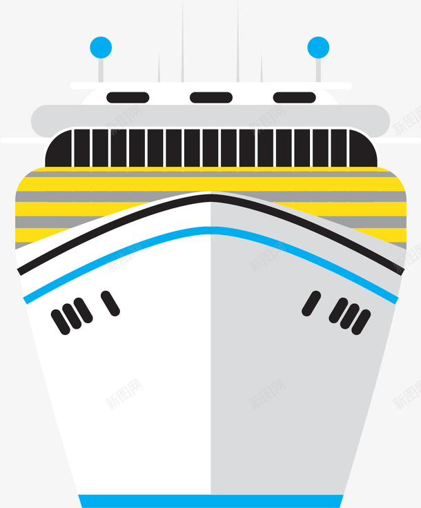 壮观的游轮矢量图eps免抠素材_新图网 https://ixintu.com 卡通游轮 壮观 扁平游艇 扁平游轮 游艇 游轮 矢量图
