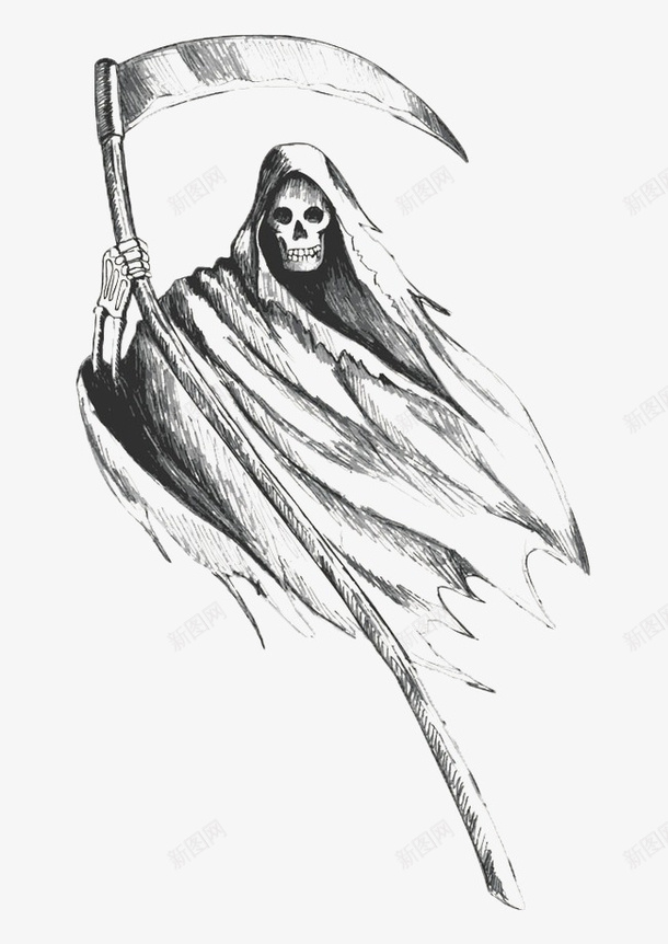死神图案png免抠素材_新图网 https://ixintu.com 免扣 图像 死神 黑暗