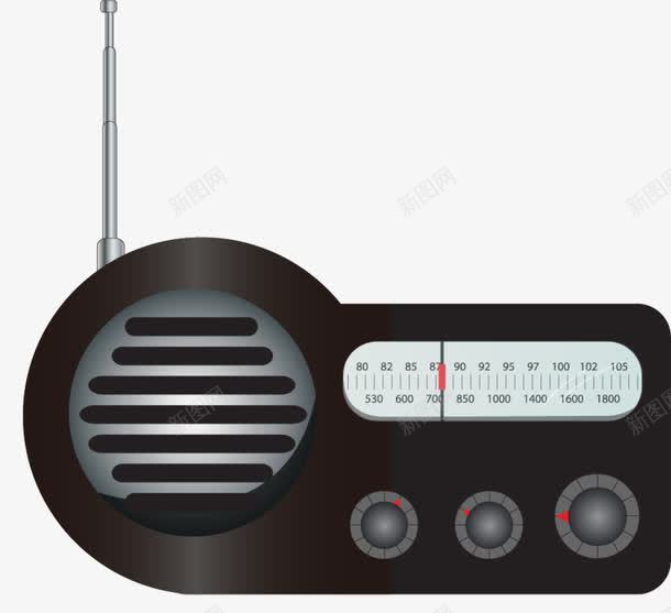 复古FM收音机png免抠素材_新图网 https://ixintu.com FM FM收音 FM收音机 复古 广播 收音机 电台