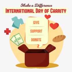 慈善背景国际日素材