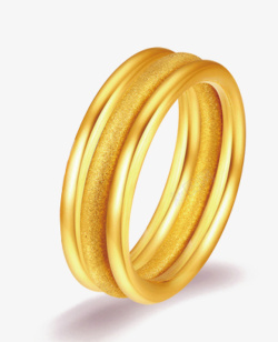戒指金色戒指金色金属黄色戒指素材