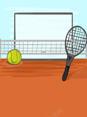 网球特训培训招生宣传海报背景素材背景