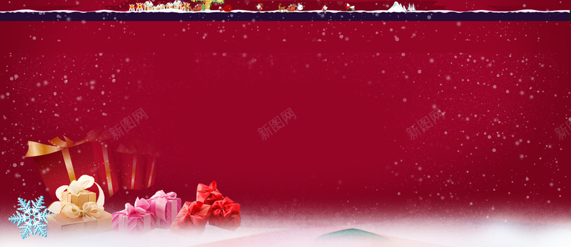 冬雪节日氛围背景bannerjpg设计背景_新图网 https://ixintu.com 喜庆 节日 海报banner 中国风