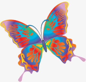彩色创意蝴蝶png免抠素材_新图网 https://ixintu.com 创意 彩色 蝴蝶 设计