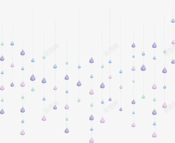 晶莹的紫色雨滴png免抠素材_新图网 https://ixintu.com 下雨天 晶莹雨滴 浪漫雨天 矢量png 紫色雨滴 雨滴